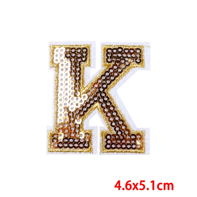 Toppa Con Lettera Ricamata, Ferro Sulle Toppe Delle Lettere - Foto 6