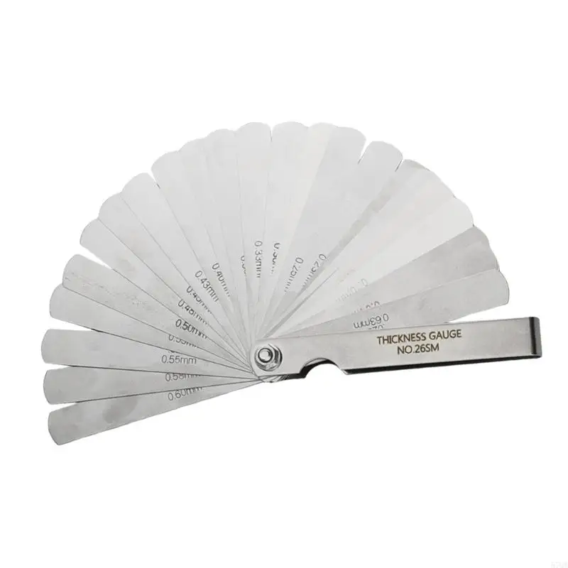 57QB Double Marked Feeler Gauge Set in Stainless for Multifunctional Measuring Needs