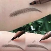 4 Splitted Head Eyebrow Pencil Long Last Smudge Proof Waterproof Sweat Proof High Pigmented Easy Applying Liquid Eyebrow Pencil 2