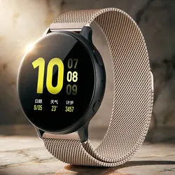Universal 20mm/22mm Magnetic Smartwatch Bracelet Strap - Sleek Design - 22mm Watchband (Rose gold)