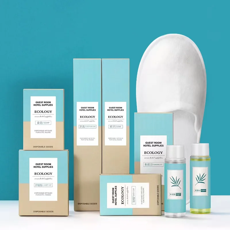 Travel Set 9pieces-1dental kit,1soap,1comb,1shampoo,1showergel,1razor kit,1shower cap,1 vinity,1pair of slippers