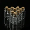 10Pcs 0.5/1/20ml Mini Clear Glass Bottles With Cork Stopper DIY Art Craft Message Bottle Empty Wishing Bottles 3