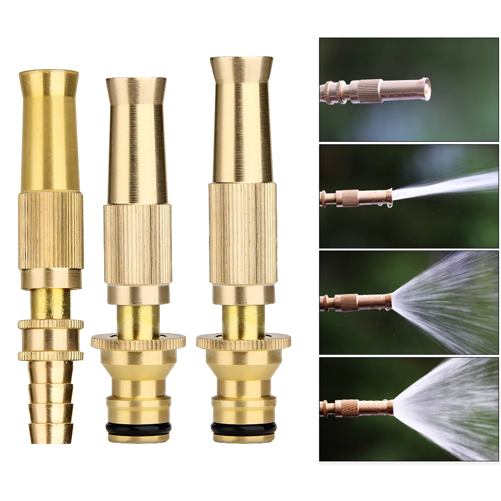 GardenIrrigationAdjustableSprinklersHomeCarWashWaterGunBrassSprayNozzlesHigh