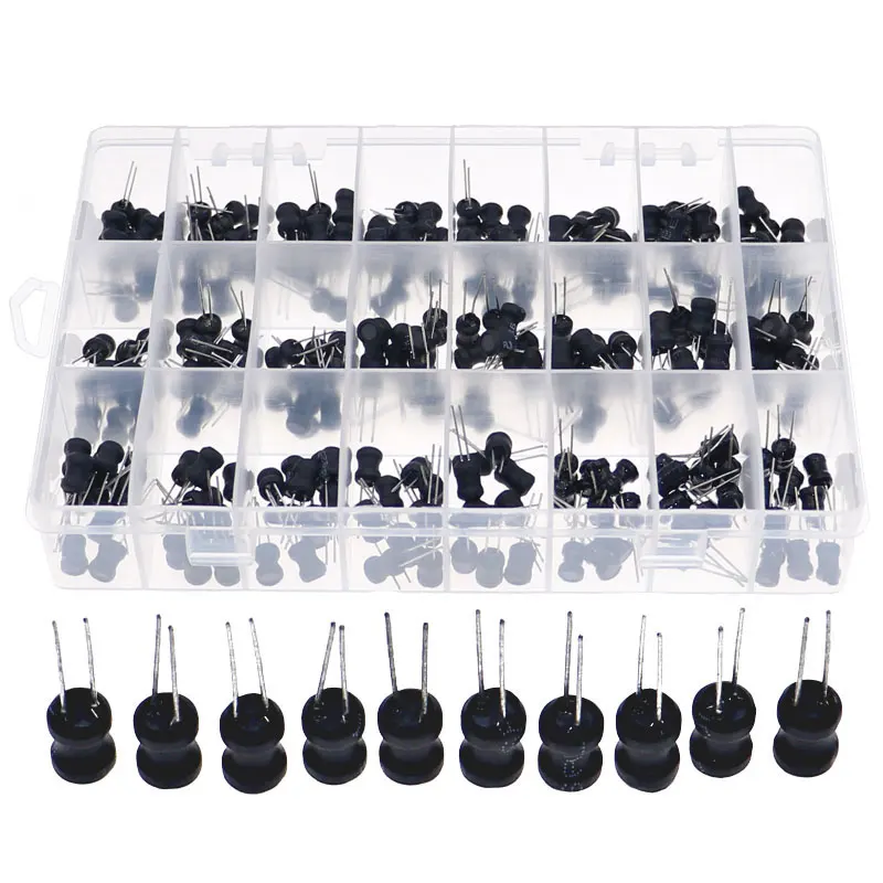 초크 I자형 파워 인덕터 모듬 키트 박스, 240 개, 2.2uH-100mH, 24 값 x 10 개, 6*8mm