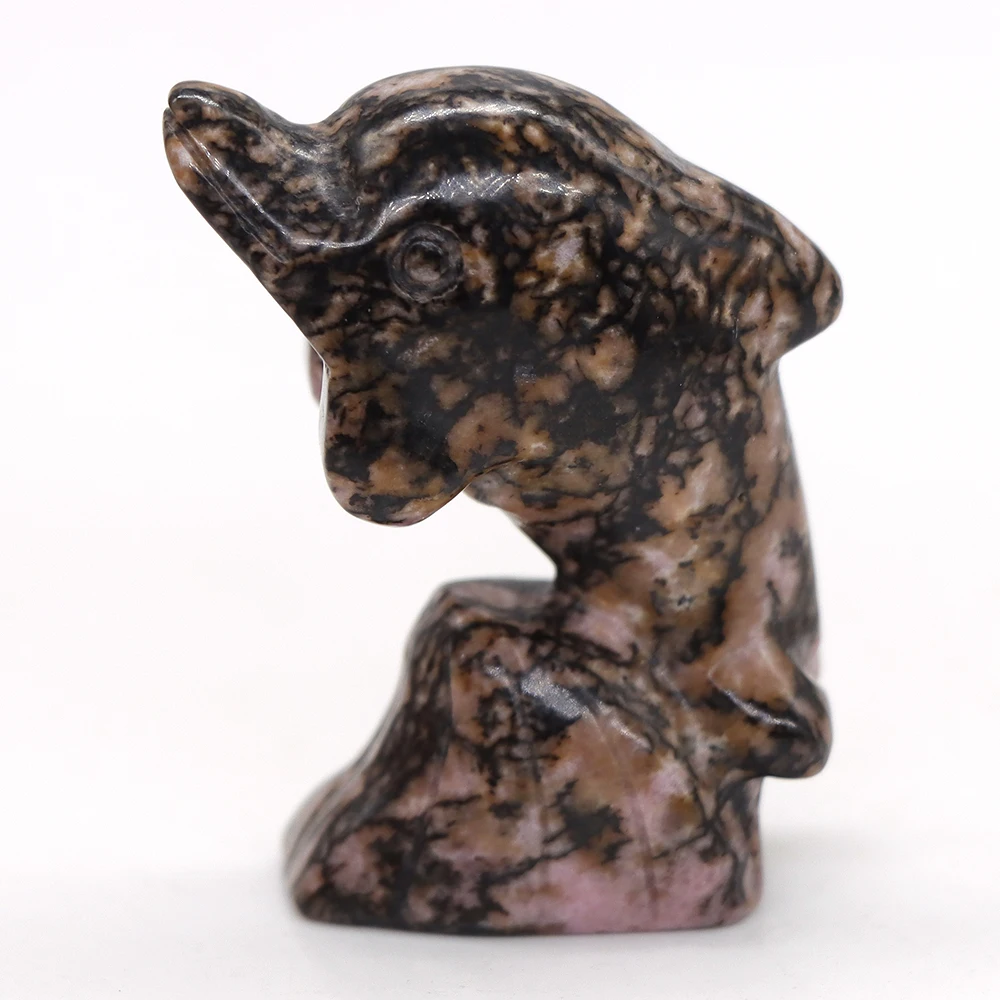 1.5" Cat Elephant Tortoise Rabbit Owl Frog Fish Bear Dog Horse Wolf Snake Statue Natural Healing Crystal Animal Stone Carving 