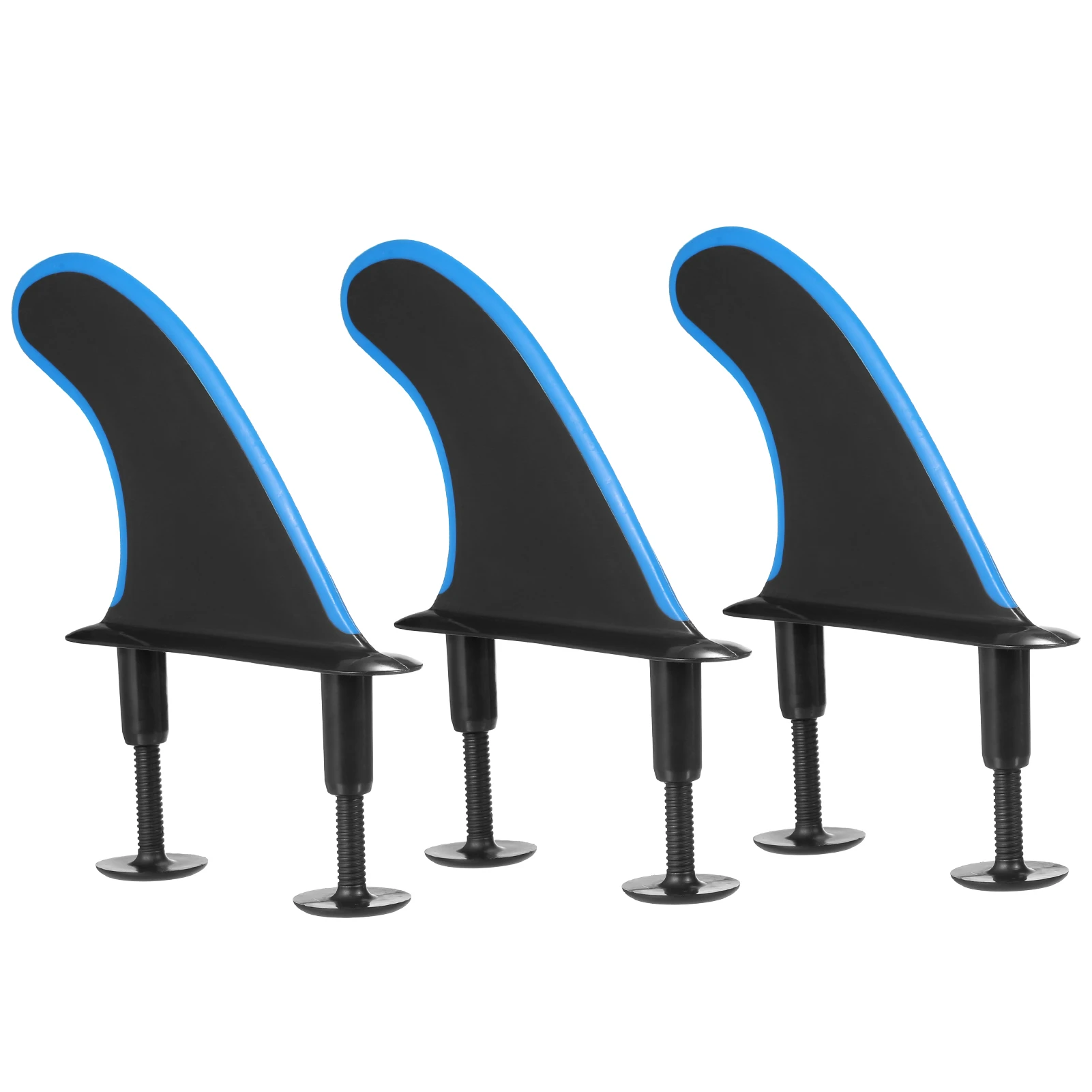 3pcs Soft Surfboard Fins with Screws 4.5 Inch Surf Fins for Soft