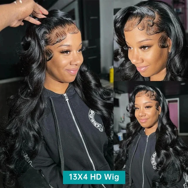 30 40 46 Inch Body Wave 13x6 Hd Lace Frontal Wig Human Hair 360 Brazilian Pre Plucked Lace Wigs For Women 13x4 Lace Front Wigs 4