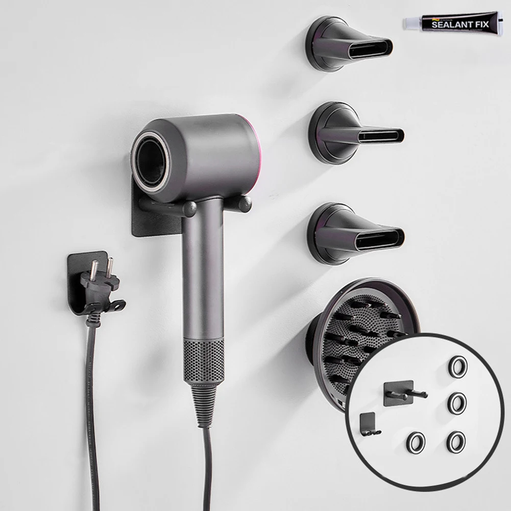 Supporto Per Asciugacapelli Per Dyson Supporto Per Piastra Per Capelli A Parete Supporto Per Asciugacapelli Senza Unghie Mensola Portaoggetti Per Orga