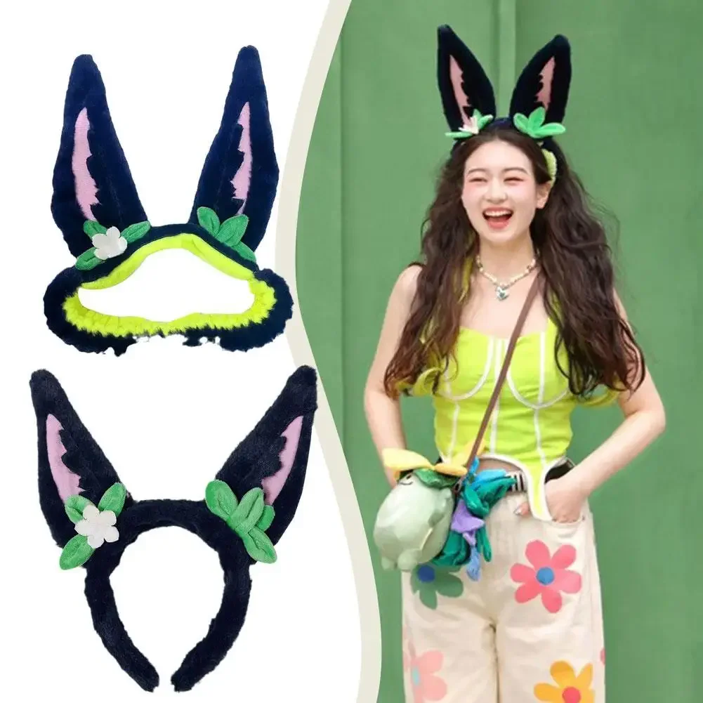 

Genshin Impact Forest Patrol Topic Hair Band Elastic Headband Tighnari Cosplay Cute Ear Make Up Wash Headwear Hairband Hair Hoop