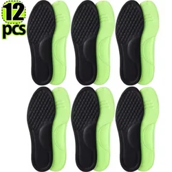 Soft Memory Foam Comfort Insoles: Sweat - Absorbing & Odor - Reducing Shoe Inserts (6 Pairs) - 35 - 36 (12pcs)