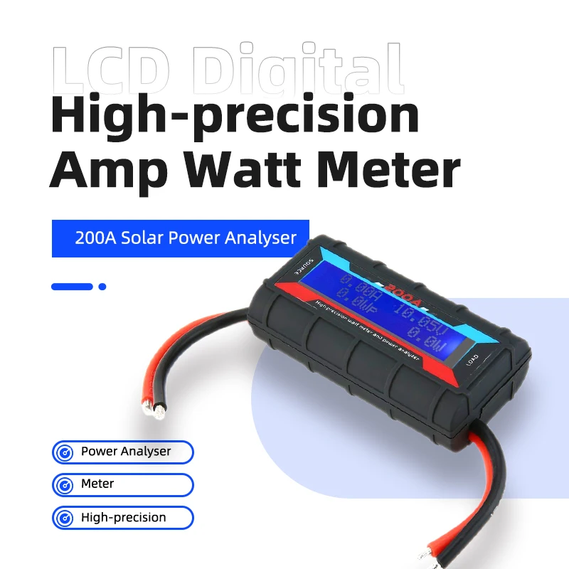Analyseur de puissance RC 0-200A 60V LCD pour drone voiture bateau