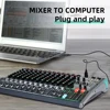 Sound Audio Console Mixer Built-in 256 DSP Effector DJ 12 Channels Professional Audio Mixer Console For USB Connection