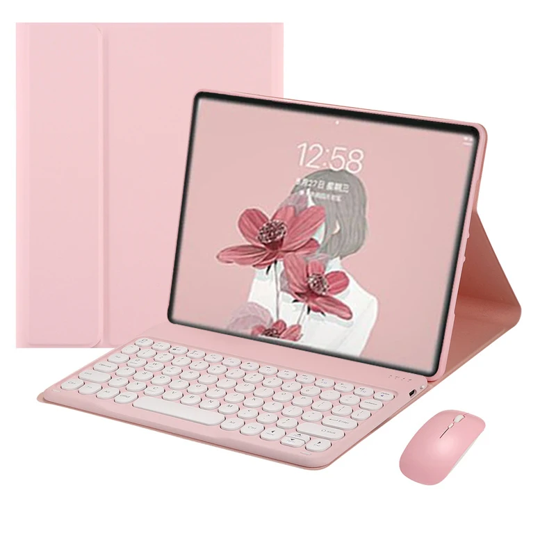 capa para realme almofada teclado russo português francês espanhol teclado para realme almofada polegada tablet capa coque