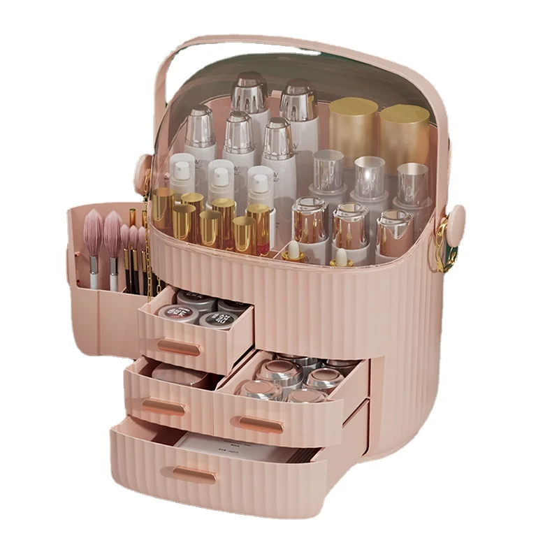 

Hxl Cosmetics Storage Box Skin Care Products Organizing Drawer Large Capacity Dustproof Storage Rack