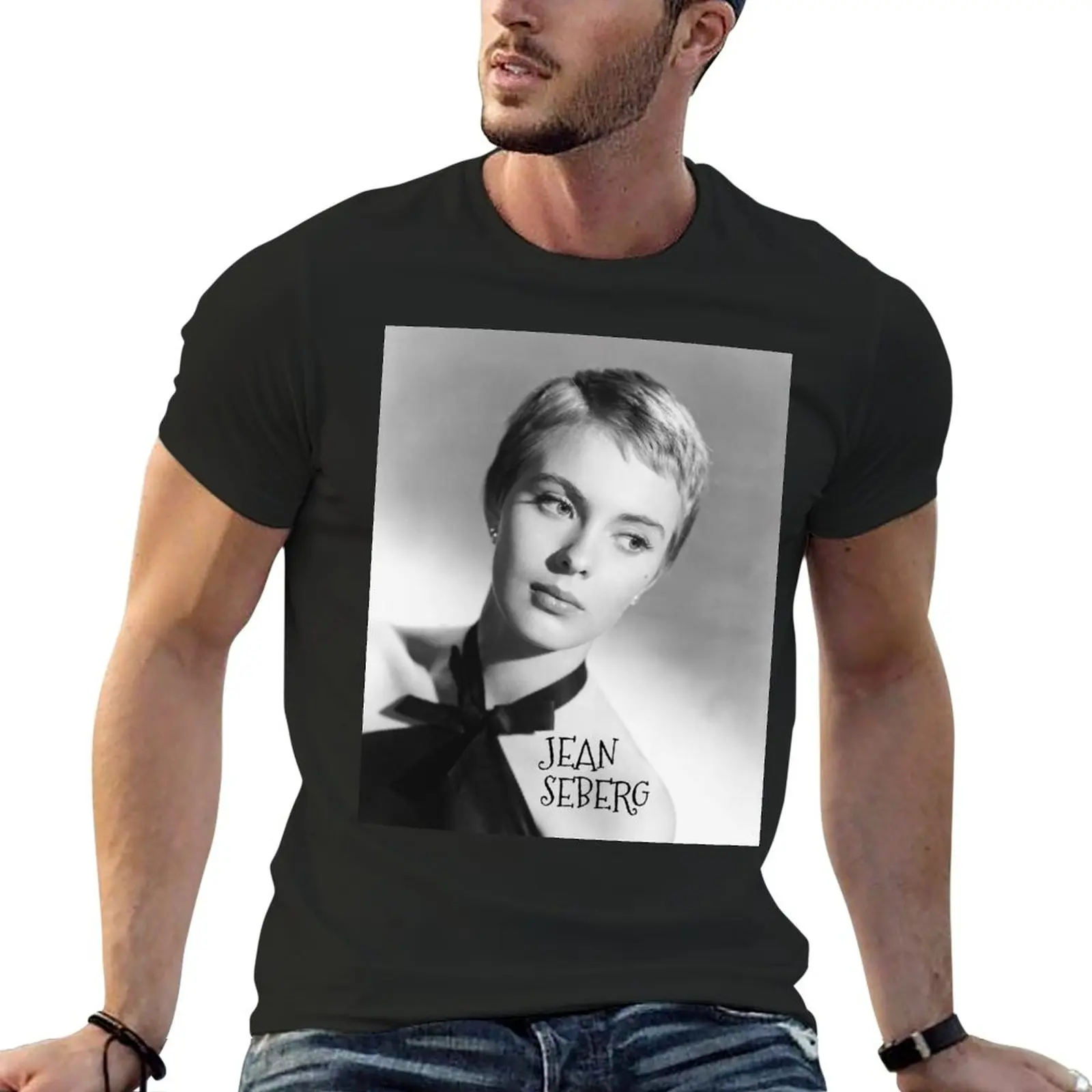 

Jean Seberg T-Shirt boys whites customs oversized mens clothing