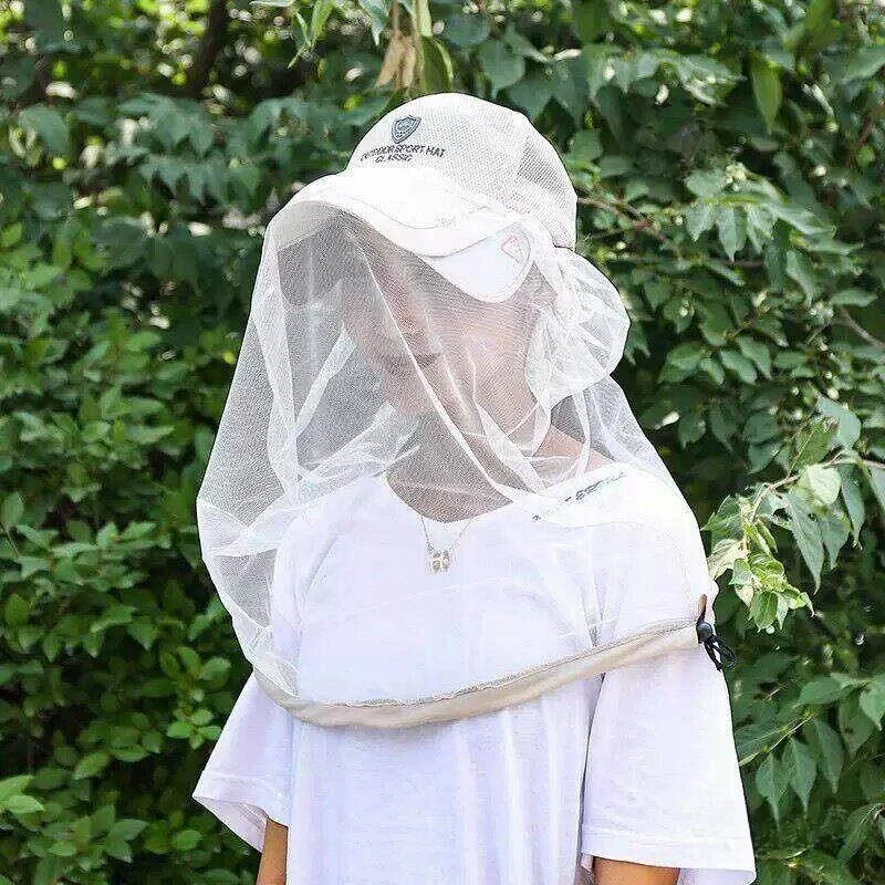 어린이 여행용 조절 가능 통기성 안면 마스크 모기 방지 알레르기 방지 헤드 커버 어린이 친화적 거즈