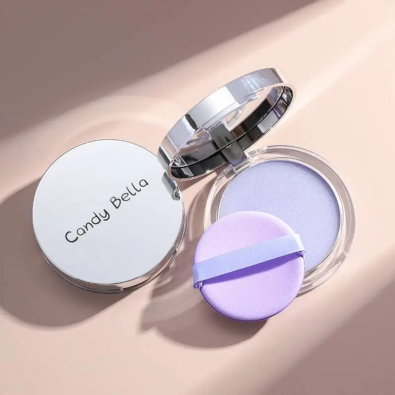Lavender Makeup Setting Powder Puff Oil Control Smooth Even Complexion Blurring Effect Soft Finishing