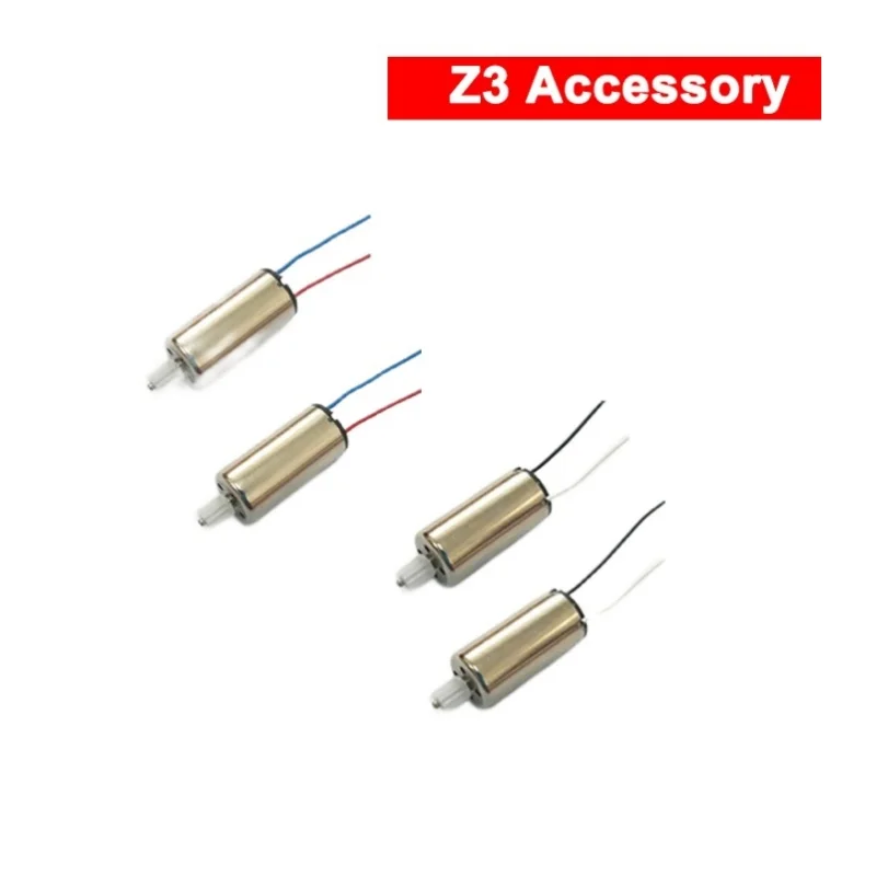Vue rapprochée d'un moteur de remplacement Syma Z3 avec câbles et connecteur, poussée améliorée.