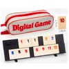Fast Moving Rummy Tile Classic Board Game 2-4 People Israel Mahjong Digital Game Hotest Party Game Portable 6