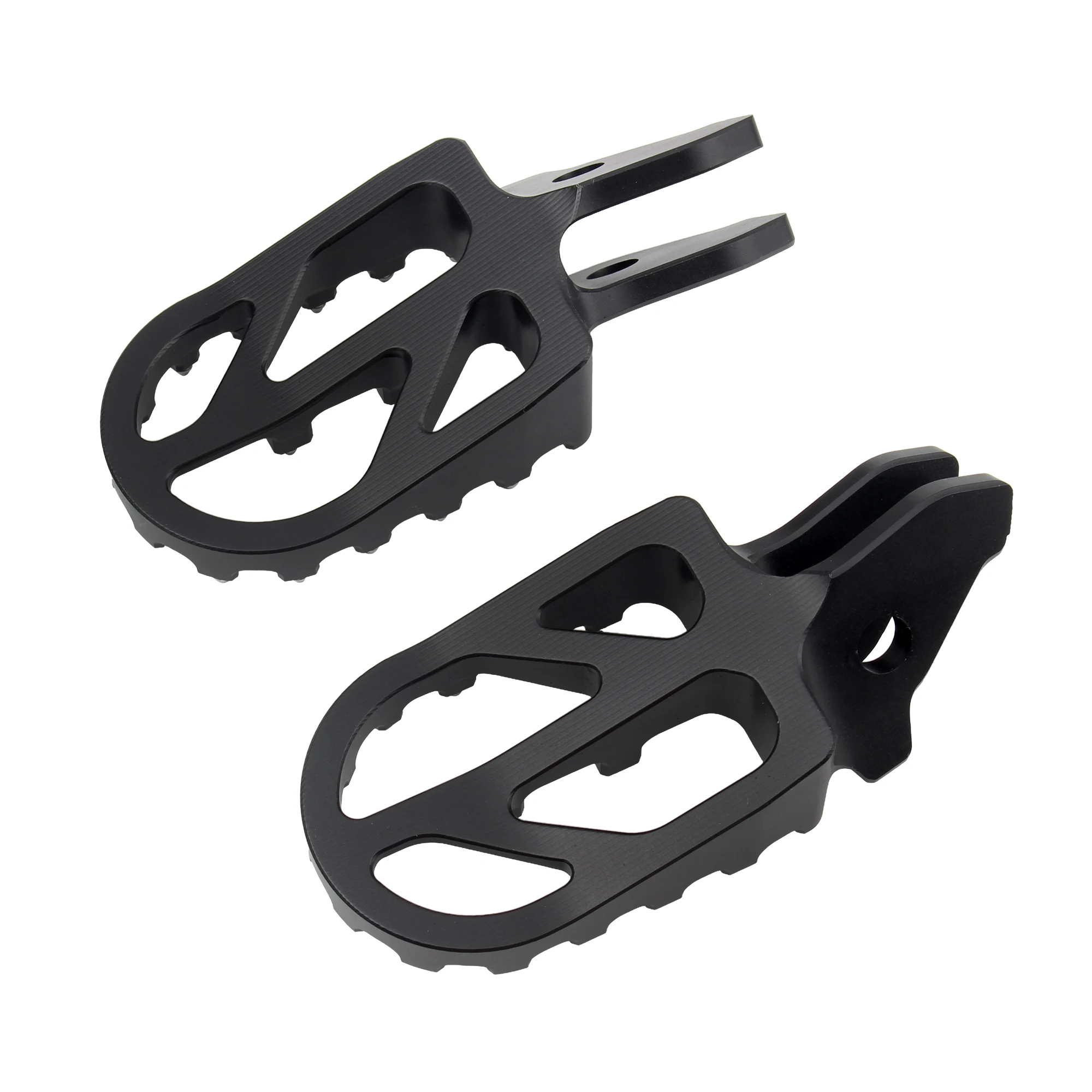 Poggiapiedi In Alluminio CNC Per Surron Hyper Bee – Antiscivolo, 17 Denti, Colore Viola E Nero