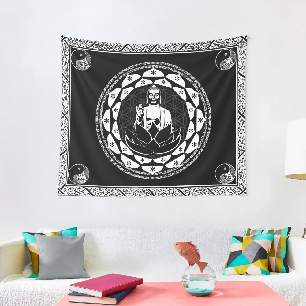 

Mandala Zen Buddha / Spiritual Meditation Mandala Tapestry Carpet On The Wall Cute Decor Room Decore Aesthetic Tapestry