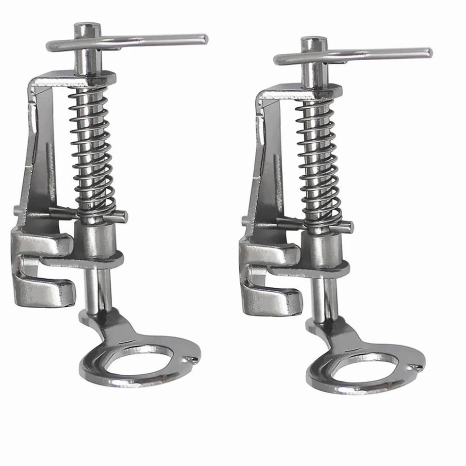 2PCS Punta chiusa Movimento libero Quilting Darning Ricamo Piedino per Brother Juki Gambo basso Accessori per macchine da cucire Parti  15