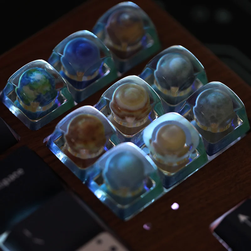 3d resina esc translúcido chaves personalizadas para mx teclado mecânico keycap