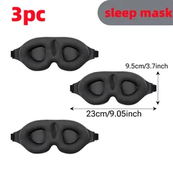 3D Contoured Zero - Pressure Sleep Mask for Ultimate Light Blockage (Sleep mask 3PC)