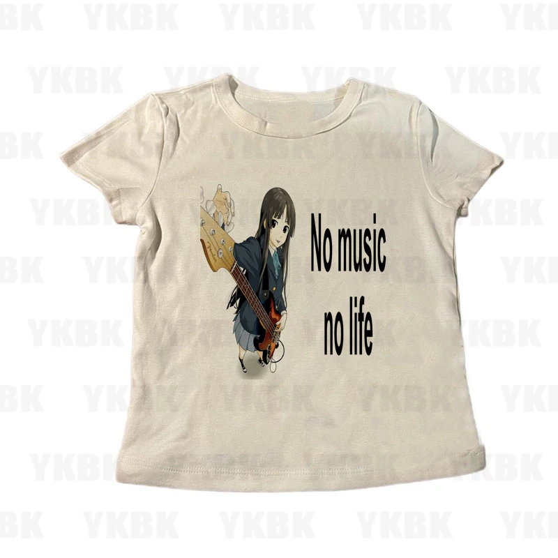 Y2k Style Aesthetics Streetwear Women Summer Casual Gothic Letter Anime Short Sleeve Vintage Grunge T-Shirt Crop Top Emo Girls 5