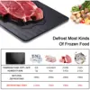 Meat Defrosting Tray Rapid Defrost Plate for Food Natural Miracle Thawing Mat Fast Thaw Board Master Meat Defroster Tray 5