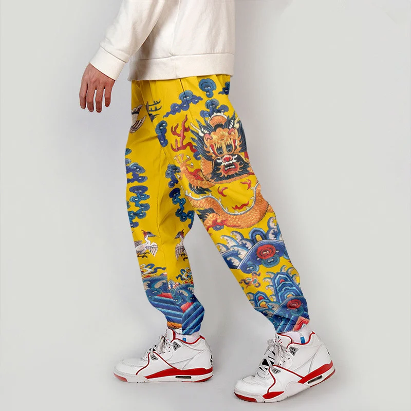 Anime Chinese Dragon Cosplay Pants Men 3D Printing Sweatpants Women Men Jogging Pants 2024 Chinese New Year Dragon Year 4