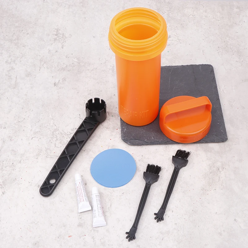 SUP Repair Kit with PVC Patches and Glue for Inflatables Portable Stand-Up Paddleboard Repair Kit with Wrench for Kayak Boat