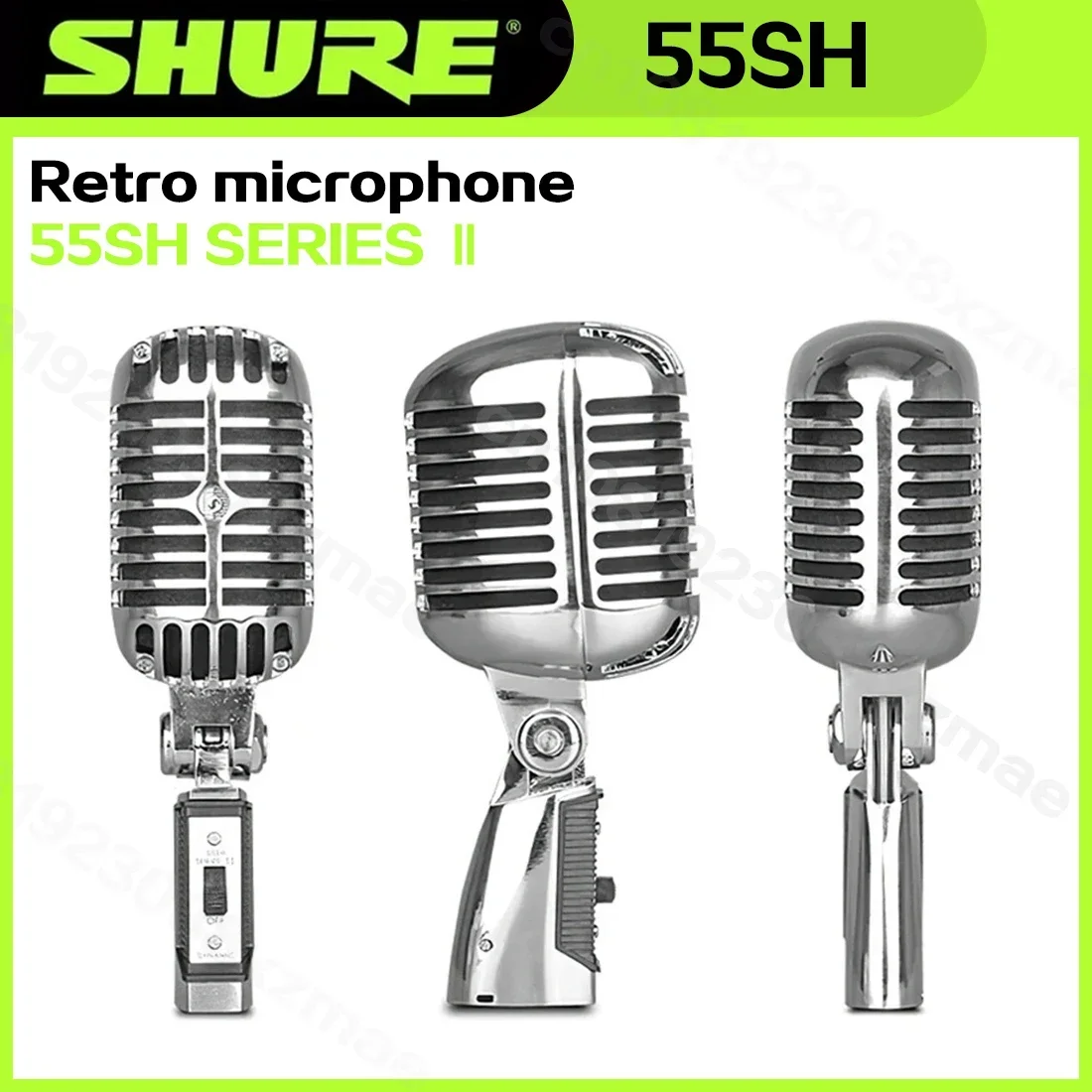 SHURE 55SH SERIES II Dynamic Retro Microphone Stage Performance Live Anchor KTV Recording Microphone Stand dynamic microphone