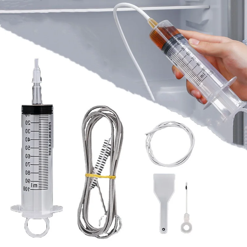 5Pcs Refrigerator Drain Clean Brush Refrigerator Drainage Wash Brush