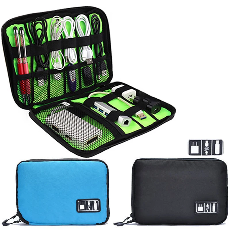 Gadget Cable Organizer Bag Travel Digital Electronic Accessories Storage Bag USB Charger Power Bank Holder Cable Case Kit Bags 2