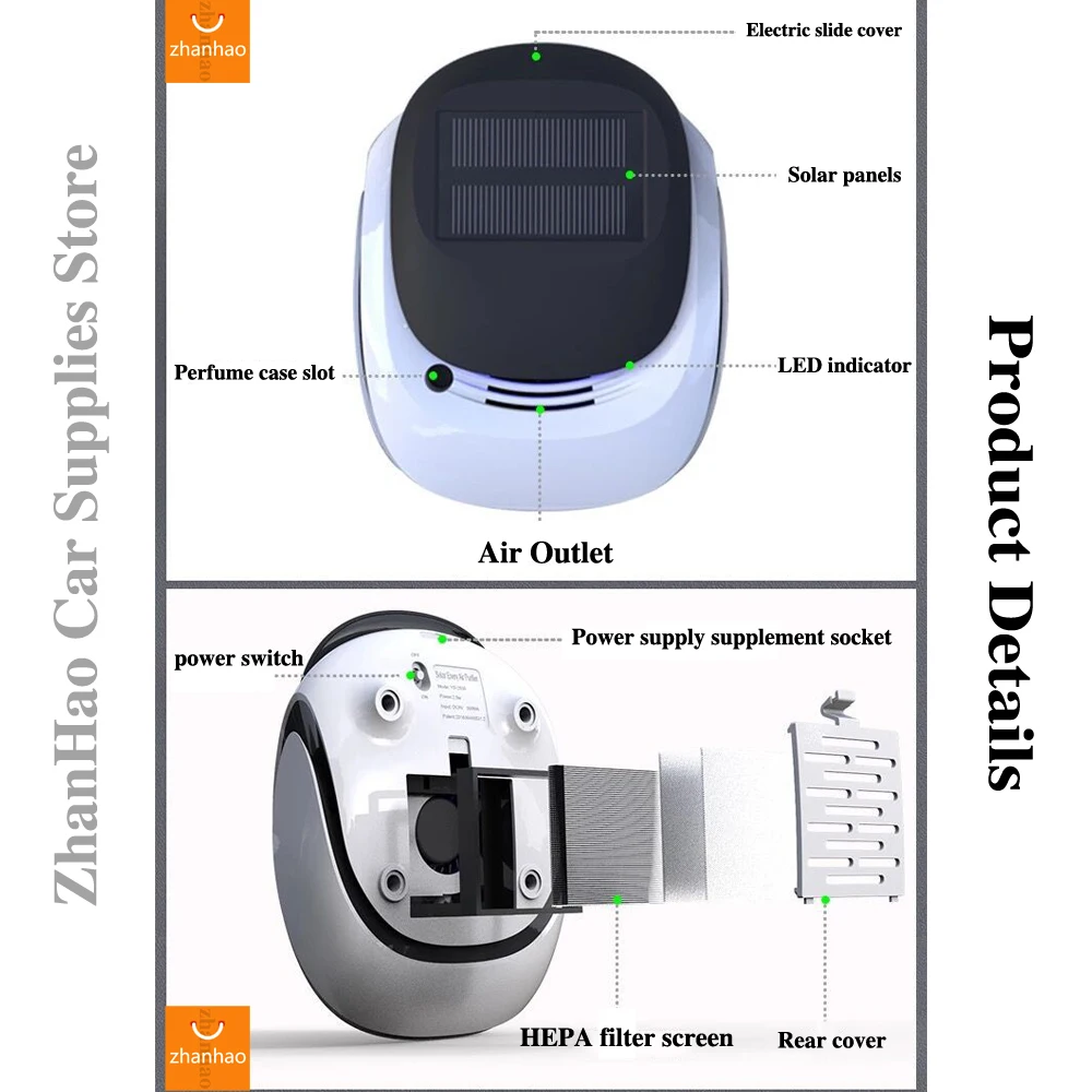 Solar Auto Lufterfrischer - Kostenlose Rückgabe Innerhalb Von 90