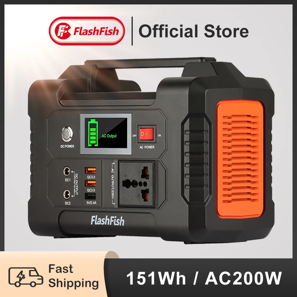 ポータブル電源 大容量 小型発電機 40800mAh/151Wh瞬間最大250W
