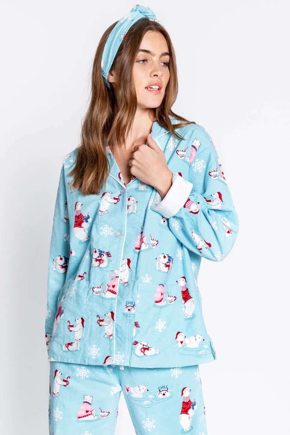 Room Wear Ladies Pajamas Women Home Sleepwear Long Sleeve Trousers Set Autumn and Winter Warm Thick Cotton spring autumn pajamas women pure cotton crepe cartoon calf long sleeve sleepwear set ladies thin summer loose comfy home wear