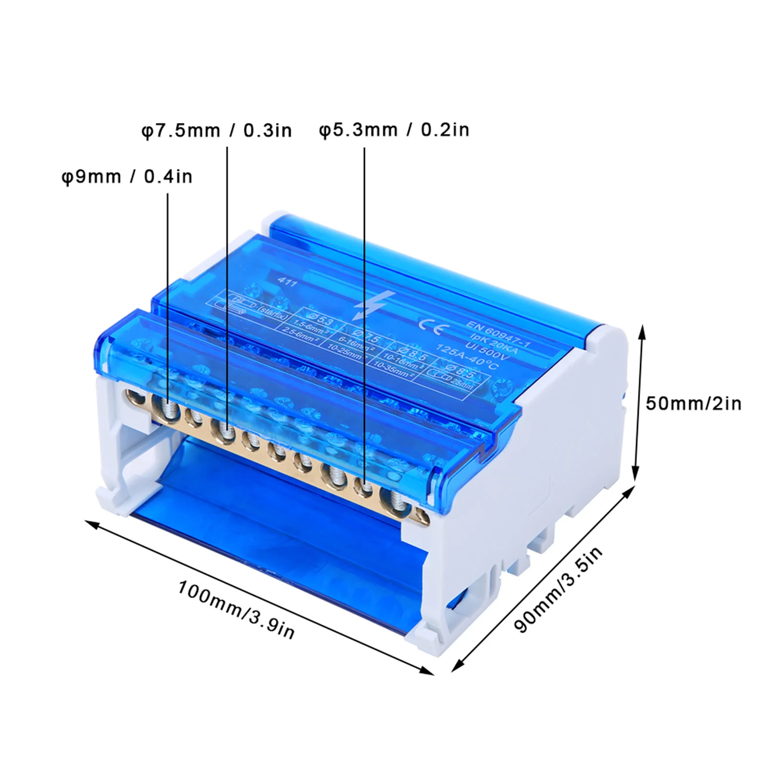 Enhanced Terminal Block Distribution Box for Electrical Engineering, 4-Level Design