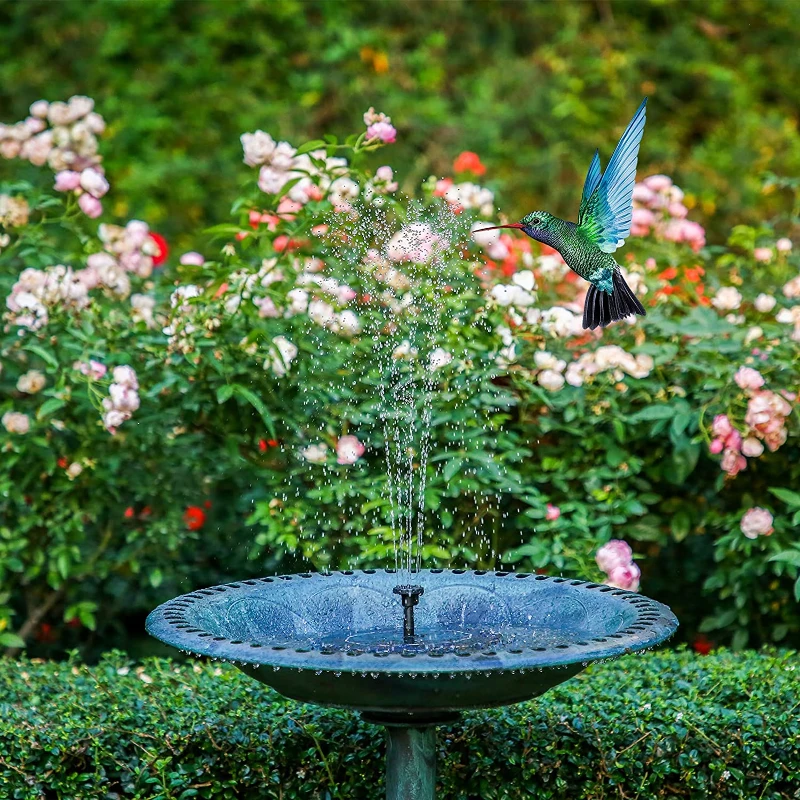 Mini Solar Water Fountain Pool Pond Waterfall Fountain Garden Decoration Outdoor Bird Bath Solar Powered Floating Water solar fountain
