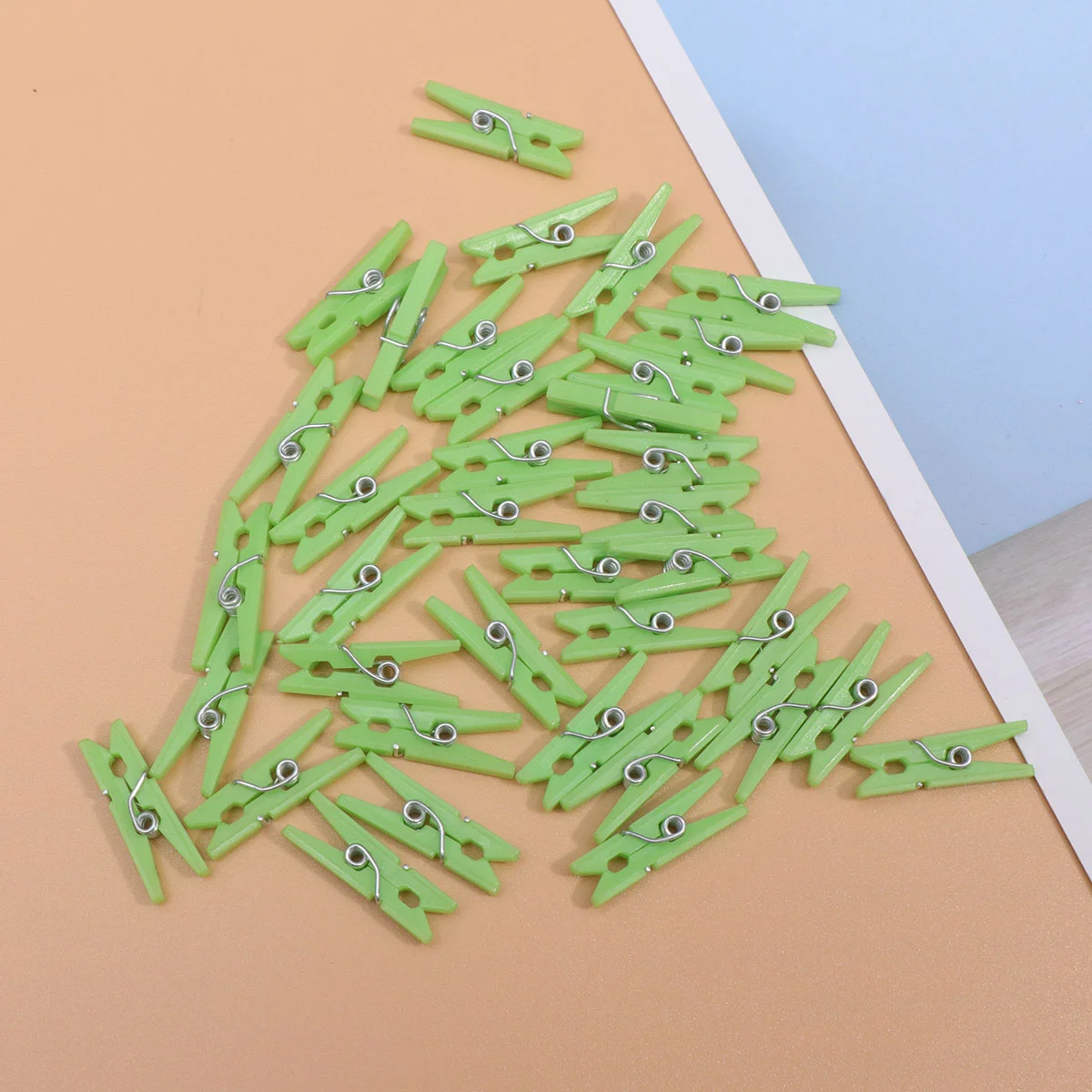 

100 Pcs Mini Clips for Clothes Hanging Pegs Photos Picture Decorative Clothespins