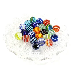6pcs 16mm New Custom Murano Glass Balls Marbles Fairy Garden Bonsai Decoration Vase Filled Glass Pellet Children Puzzle Game Toy