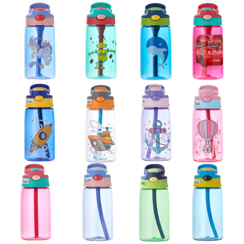 480ML Kids Water Bottle with Straw for School Leakproof Creative Toddler  Water Bottles Tour Portable Water Bottle for Children - AliExpress