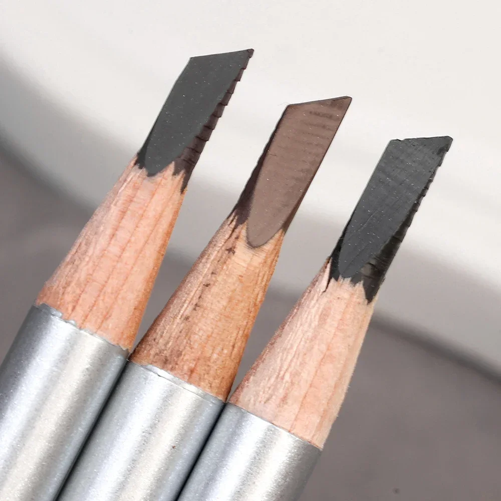 Microblading Eyebrow Pencil Waterproof Eyebrow Enhancers Lasting Brow Cosmetic Professional Makeup Brow Lift Feather Eyebrow Pen 4