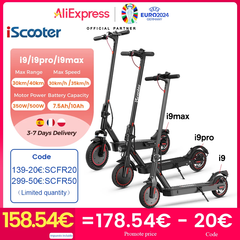 Trottinette électrique: iScooter i9 Max 500W