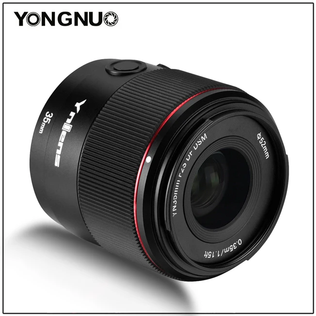 Yongnuo Yn35Mm F2R Df Dsm 35Mm F2 Full Frame Obiettivo Con Messa A Fuoco Automatica Ad Ampia Apertura Per Canon R5 R6 R7 R10 Rp Rf Mount Lens Camera