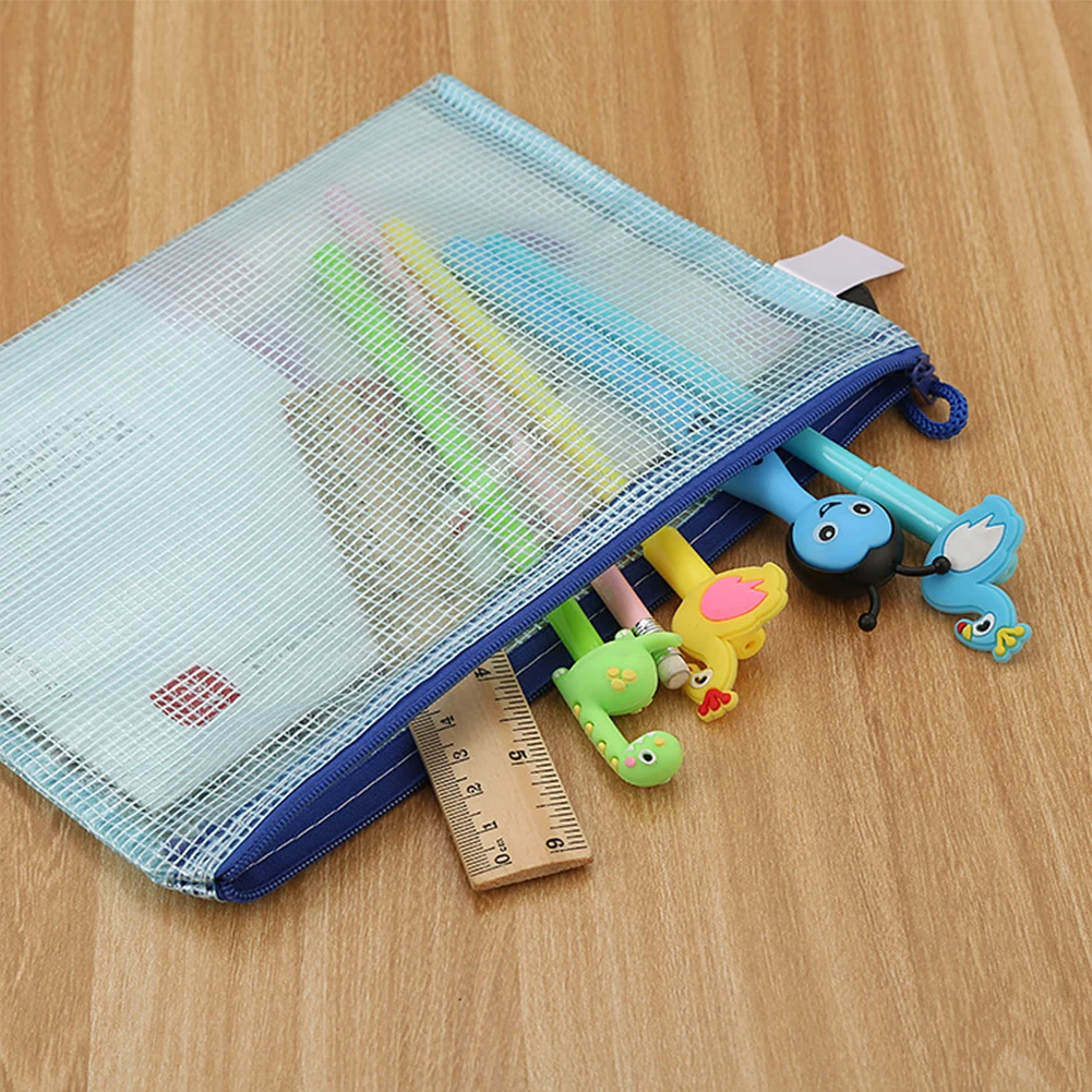 A3/A4/B4 Puzzle Bags Waterproof Cross Stitch Zipper Mesh Document Pouch for School Office Supplies for Cross Stitch Project 5pcs storage bag document bag puzzle storage bag