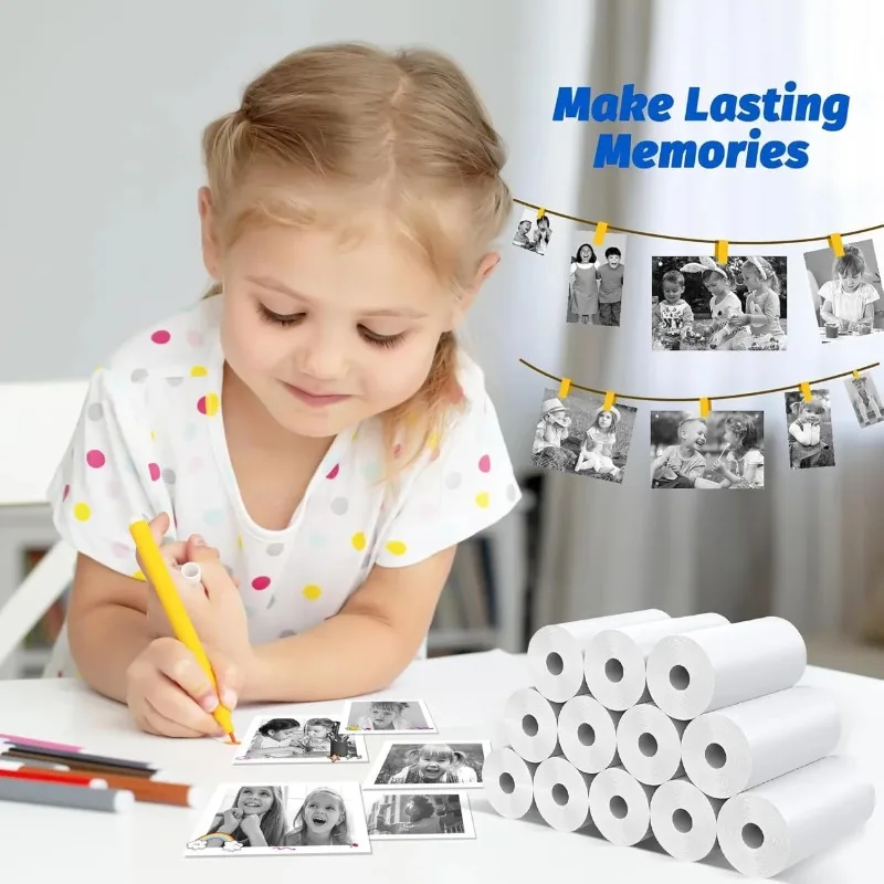Thermal Paper Rolls for Children's Instant Print Cameras - 10-Pack