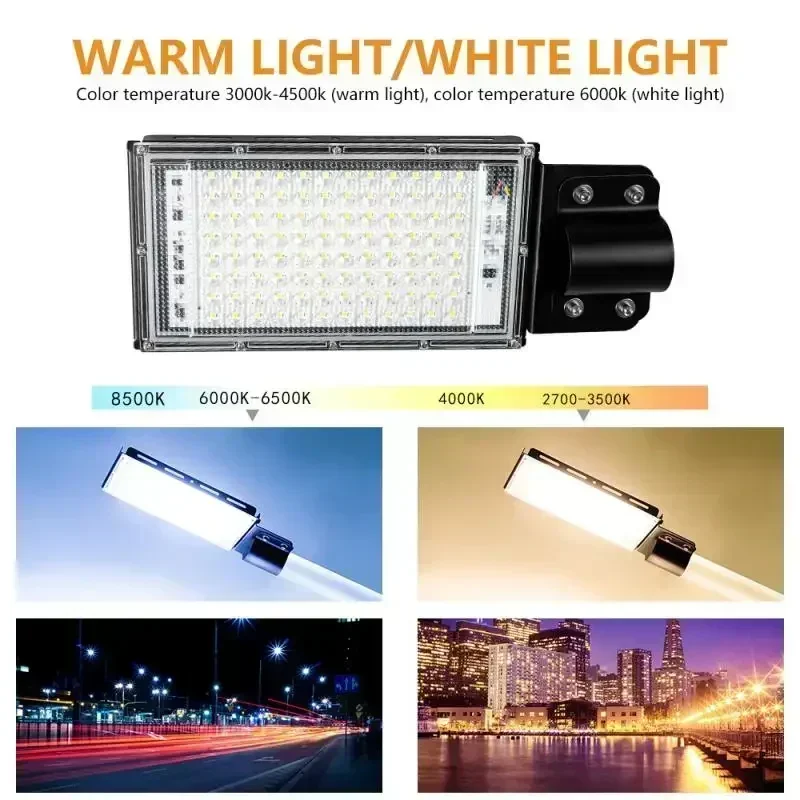 LED 투광 조명, 50W, 100W, AC 220V, 240V, 방수 IP65 야외 프로..