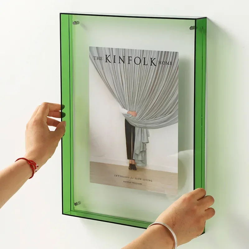 Acrylic Double Sided Photo Frame for Home Wall Decoration